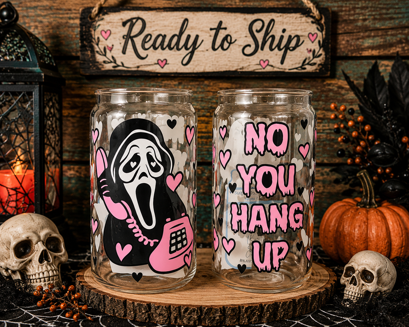Ghostface Glass Tumbler